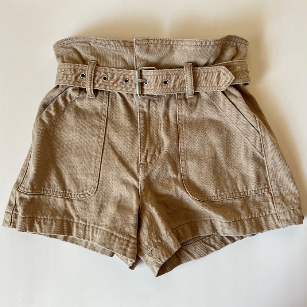Blank NYC High-Waisted Belted Shorts